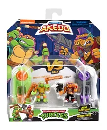 Akedo - Teenage Mutant Ninja Turtles (S1) Michael Angelo Vs Bebop Action Figures