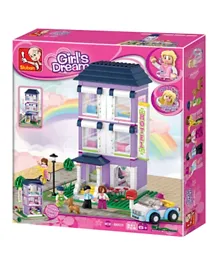 Sluban - New Girls Dream - Youth Hotel Building Blocks with Minifigures - 541 Pieces