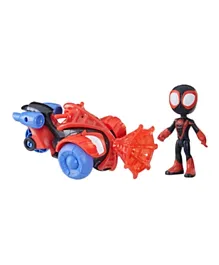 Marvel Spidey and His Amazing Friends Miles Morales Techno Racer Set Action Figure
