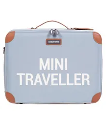 Childhome Mini Traveller Kids Suitcase - Grey Off White