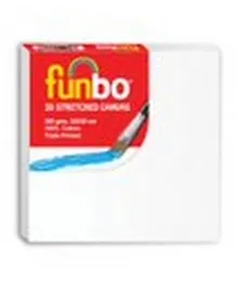 Funbo Stretched 3D Canvas  - White