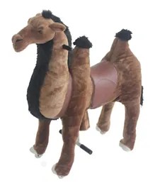 TobysToy Gidygo Ride-on Cycle Kids Operated Animal Riding Desert Camel - Brown