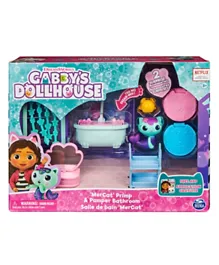 Gabby’s Dollhouse, Primp and Pamper Bathroom with Mercat Figure