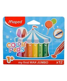 Maped Color Peps Wax Crayons Maxi Multicolor - Pack of 12