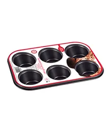 Betty Crocker Muffin Pan 6 Cups (26.5X18.5X3CM-Thickness 0.4MM)
