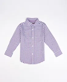 Finelook Checked Shirt - Purple