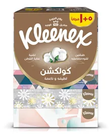 Kleenex - Collections Cotton Care Facial Tissue Box, Pack Of 5+1 Free X 76 Sheets