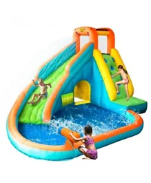 Happy Hop Water Slide With Pool and Cannon - Multi Color