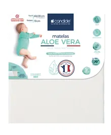 Candide - Aloe Vera Mattress with Removable Cover - 60 X 120 Cm