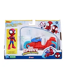 Spidey and His Amazing Friends - Spidey Action Figure & Toy Motorcycle