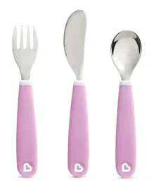 Munchkin - Splash Fork Knife Spoon - Purple