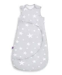 SnuzPouch Baby Sleeping Bag with Zip 1.0 Tog White Stars - Small