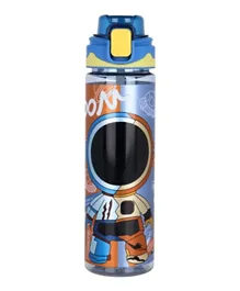 Nova Kids Water Bottle with Straw Blue and Yellow - 700mL