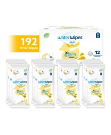 WaterWipes - Plastic-Free XL Bathing Wipes for Toddlers & Babies - 192 Count (12 pack)