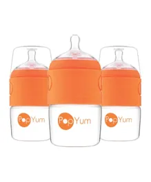PopYum 5 oz Anti-Colic Formula Making / Mixing / Dispenser Baby Bottles, 3-Pack