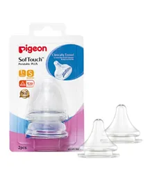 Pigeon Softouch™ Wide Neck Nipple - S
