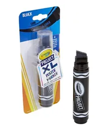 كرايولا - قلم تحديد بوستر XL  – أسود