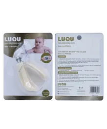 Luqu nail clipper with magnifier yellow