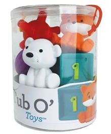 Infantino Tub-O-Toys Bath Toy - Set of 9