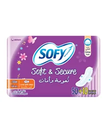 Sofy - Soft & Secure Slim with Wings Of 50 + 10 Pads