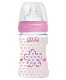 Chicco Well-Being Regular Flow Bottle Pink - 150 ml