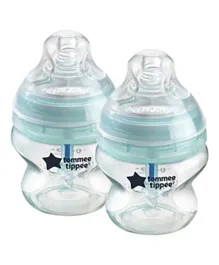 Tommee Tippee Anti-Colic Slow-Flow Baby Bottle with Unique Anti-Colic Venting System Pack of 2 - 150mL