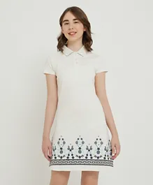 Beverly Hills Polo Club - Mid Dress - White