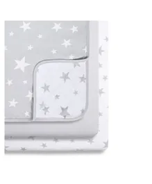 Snuz SnuzPod Cotton Crib Bedding Set Grey Stars - Pack of 3