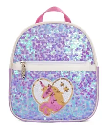 Eazy Kids Sequin Unicorn School Backpack - Purple
