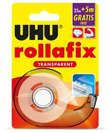 UHU Rollafix Transparent Tape With Dispenser - 30m