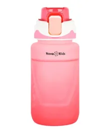 نوفا كيدز - مطارة ماء للأطفال مع قشة وردية - 550 مل