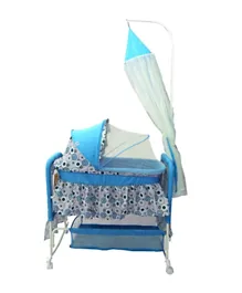 Babylove Cradle With Mosquito Net Baby Cot - Blue