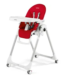 Peg Perego Prima Pappa Follow Me Fragola Highchair - Red