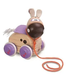 Chicco Pull Along Pony  Toy - Purple and Wood