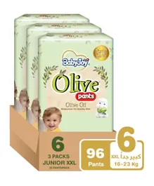 Babyjoy Olive Pants Size 6 Junior XXL - 96 Diapers
