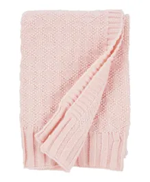 Carter's - Textured Knit Blanket - Pink