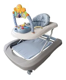 Elphybaby 3 In 1 Baby Walker, Rocker And Push Alker With Adjustable Height And Musial Toy Bar