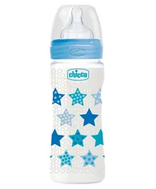 Chicco Well-Being Bottle Fast Flow White Blue - 330 ml