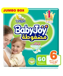BabyJoy Compressed Diamond Pad Jumbo Box Diapers Size 6 - 60 Pieces