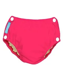 Charlie Banana Reusable Easy Snaps Swim Diaper Fluorescent Extra Large - Hot Pink