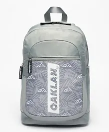 Oaklan by ShoeExpress Printed Backpack Grey - 15 Inches