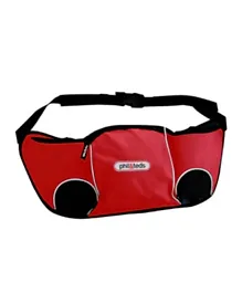Phil & Teds Stroller Hangbag Red Black Essentials Bottle Carrier Fanny Pack