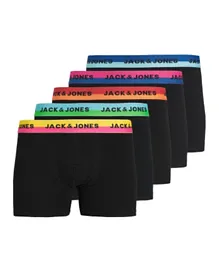 Jack & Jones Junior 5 Pack Stretchy Boxers - Black
