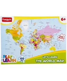 فانسكول - احجية خريطة العالم  - 105 قطعة
