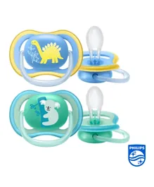 Philips Avent Ultra Air Free Flow Soothers 2 Pieces - Assorted