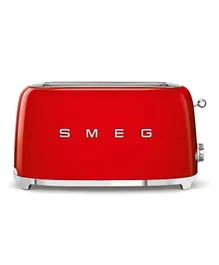 سميج - محمصة خبز بتصميم الخمسينات سعة 4 شرائح 1400 واط - أحمر