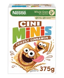Nestle Cini Minis Wheat & Rice Squares With Cinnamon Cereals - 375 g