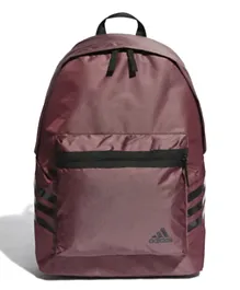 Adidas Classics Future Icons 3 Stripes Glam Backpack Shadow Red - 18 Inches