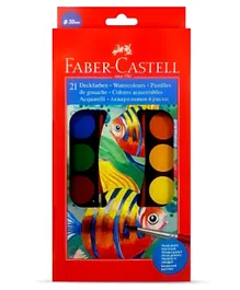 Faber-Castell Water Colour Paint Box 30 mm - 21 Colours