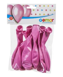جيمار - مجموعة بالونات على شكل وردة مرصعة باللؤلؤ مكونة من 10 قطع